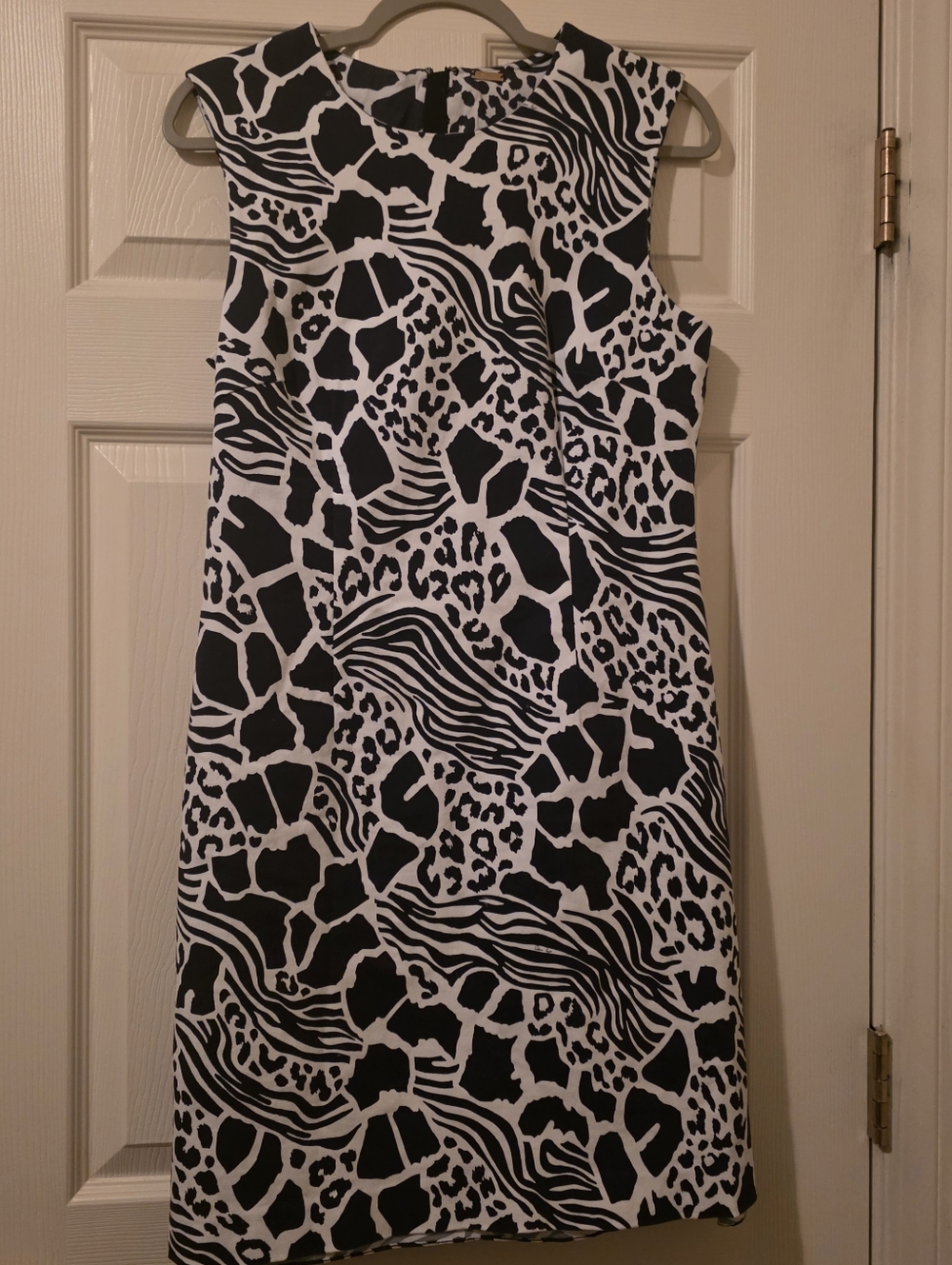 Adam Lippes Savannah Navy Blue Cotton Twill Sheath Dress